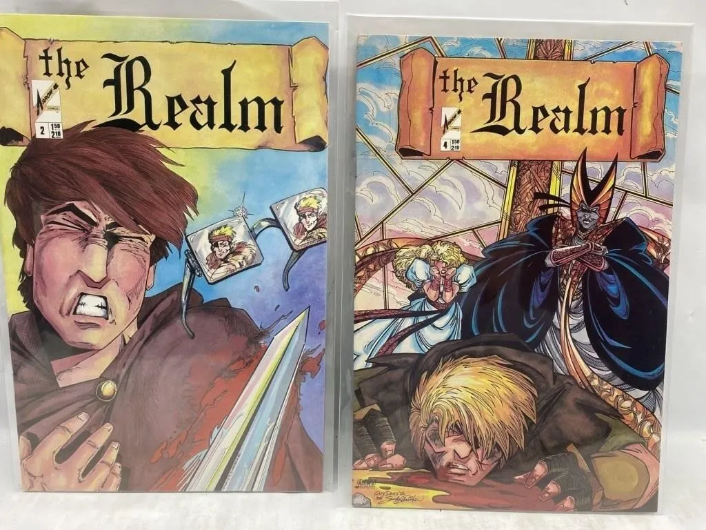 The Realm Comics #2 & #4 Arrow Comics