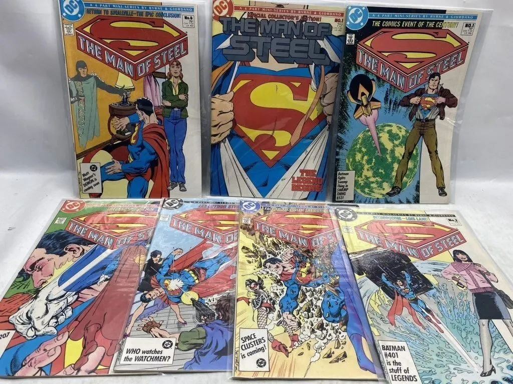 DC Man of Steel Comics Lot, 7 Issues