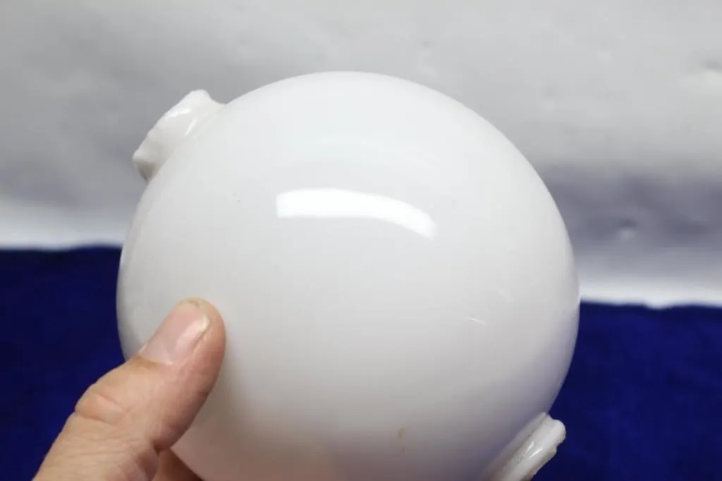 Antique Milk Glass Lightning Rod Ball
