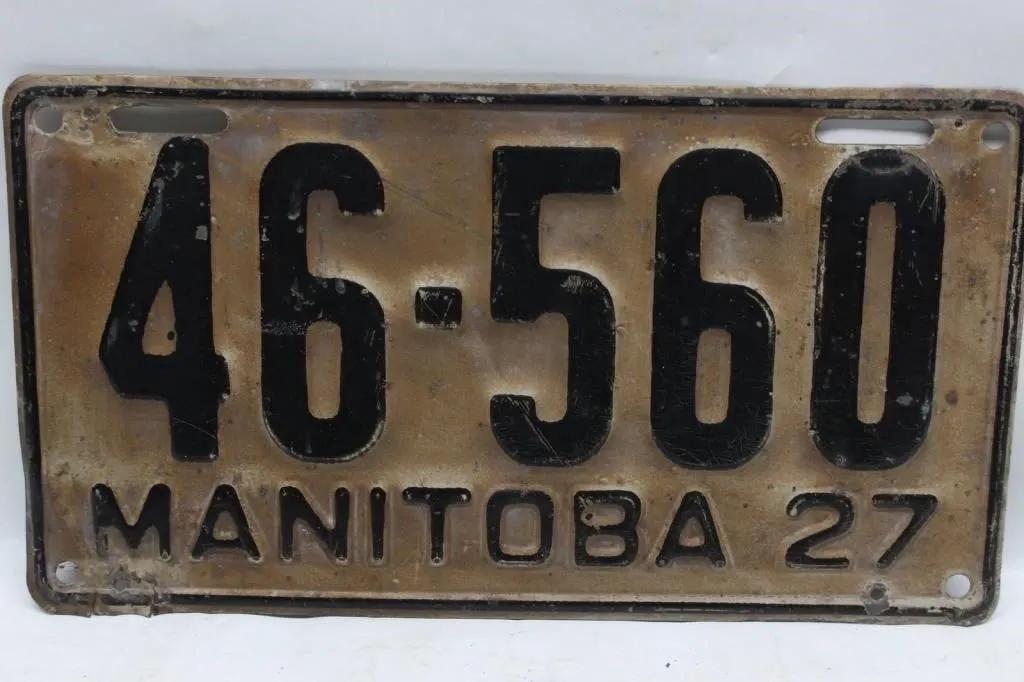 1927 Manitoba License Plates 46-560