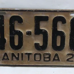 1927 Manitoba License Plates 46-560