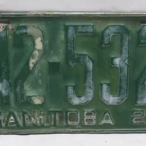1929 Manitoba License Plate #42-532