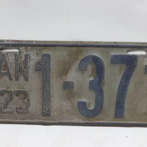 Manitoba 1923 License Plate