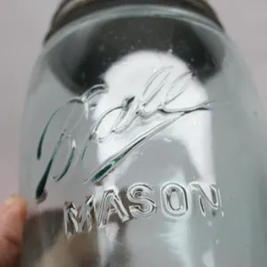 Antique Ball Mason Jar & Metal lid