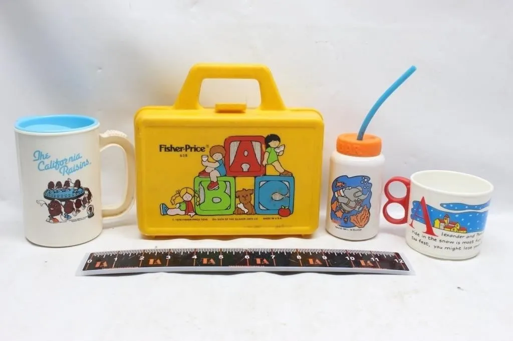 Vintage Mugs, Fisher-Price Lunchbox & Arby's