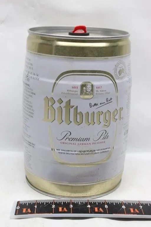 Bitburger Premium Pils German Beer 5L Mini Keg