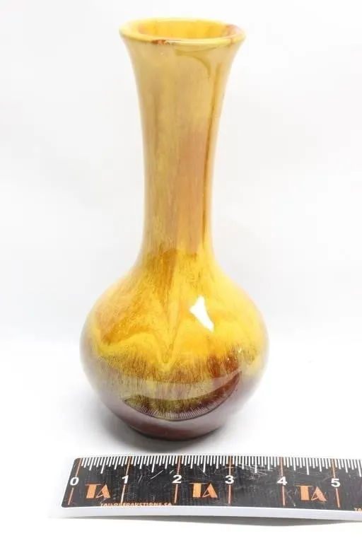 Drip-Glaze Ceramic Bud Vase