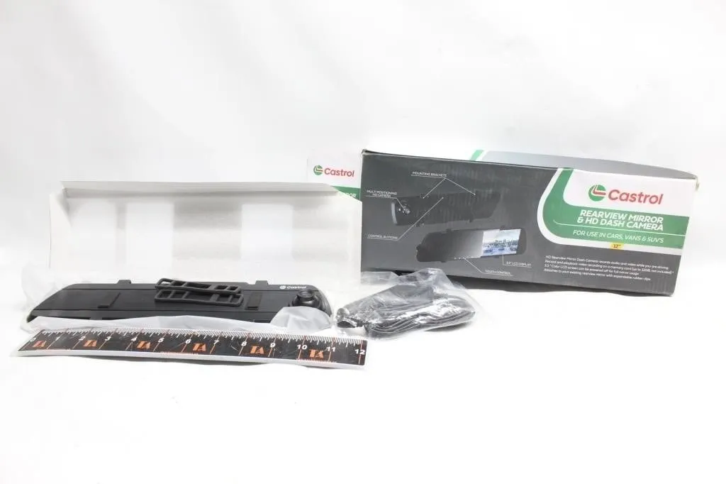 Castrol Rearview Mirror & HD Dash Camera
