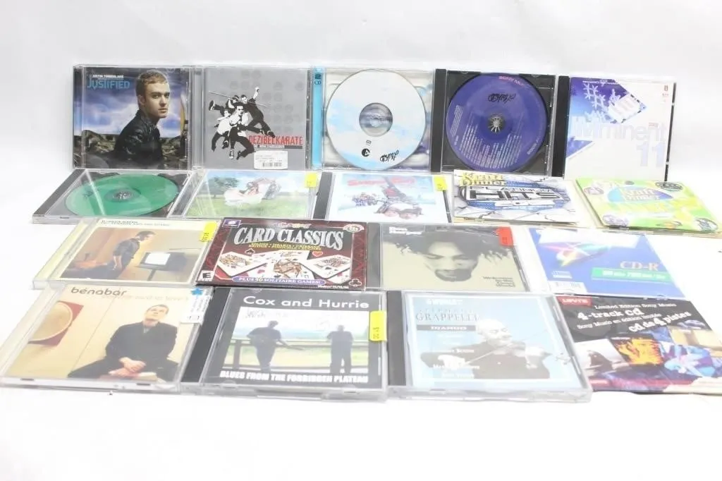 CD lot: Justin Timberlake, Ben Harper, Grappelli &