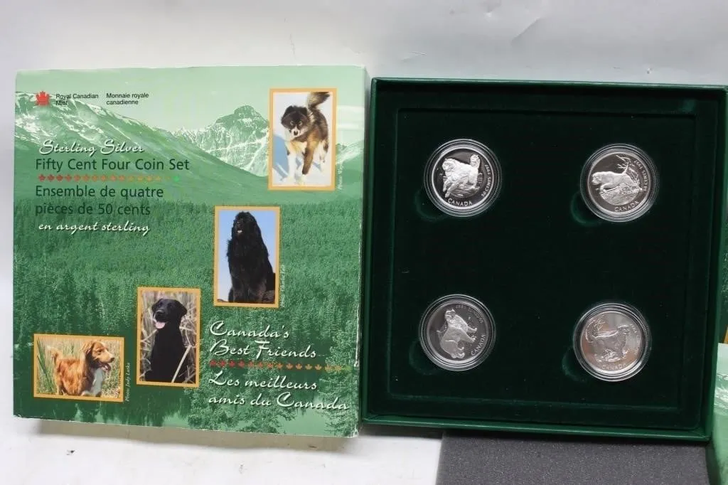 1997 RCM Sterling Silver 50 Cent Four Coin Set