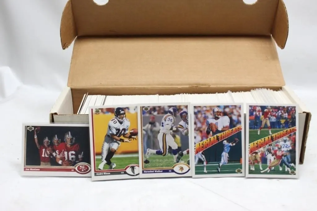 Upper Deck Football Card Lot w/ Montana, Rison