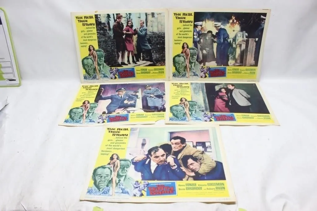 The Dirty Game (1966) Lobby Card Set, 7 Cards