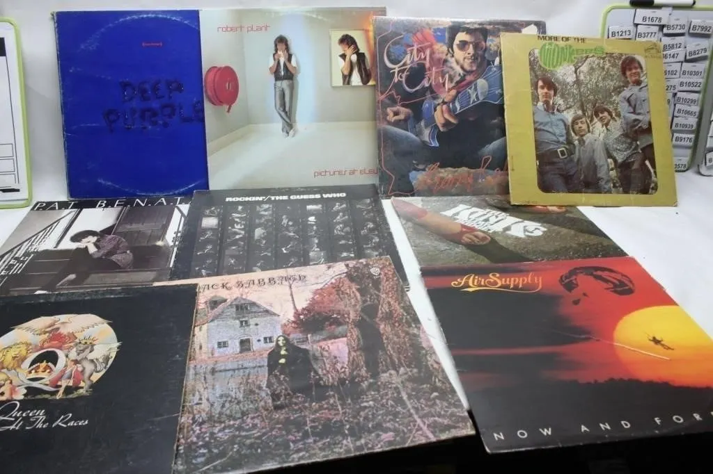 Vintage Classic Rock Vinyl Record Lot