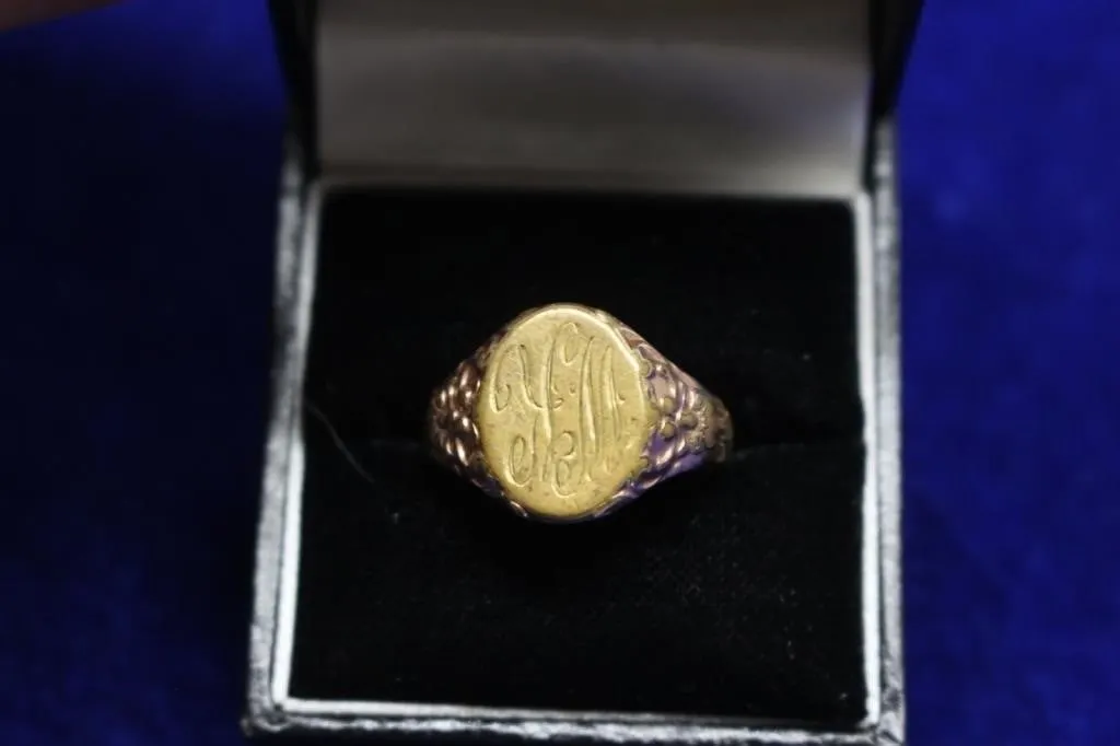 Signet Ring with Monogram Engraving