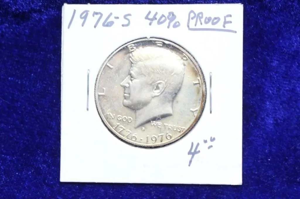1976-S 40% Silver Bicentennial Half Dollars (2)