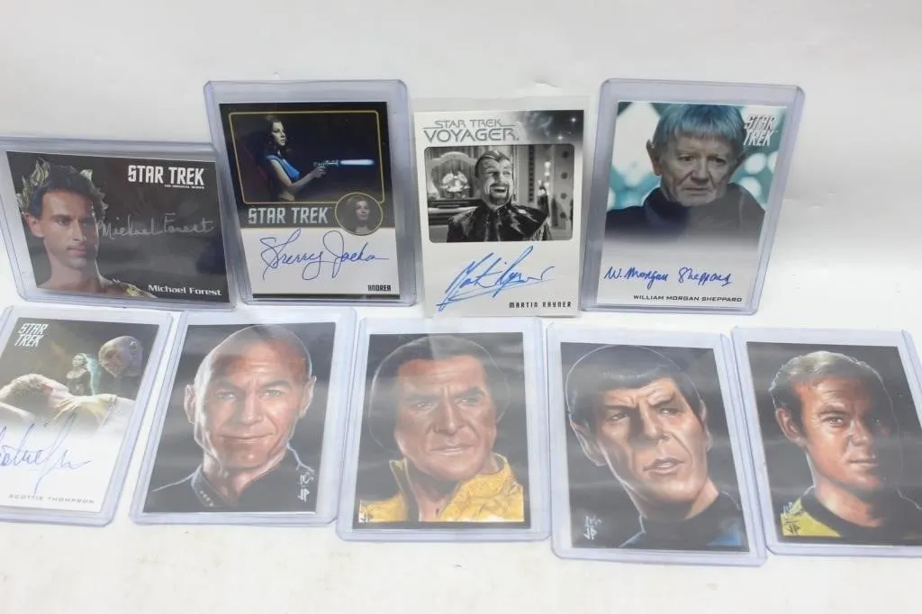 Star Trek Autograph & Sketch Card Lot (9)