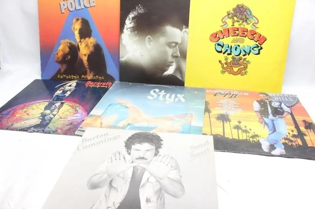 Vinyl LP Record Lot: Rock & Soundtrack Albums