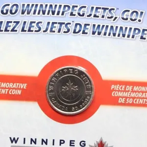 Winnipeg Jets NHL Commemorative 50-Cent Coin