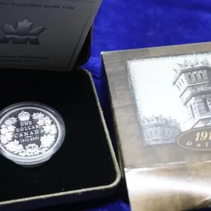 2001 Canada 1911-2001 Proof Silver Dollar