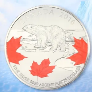 2016 Canada $25 Fine Silver Polar Bear Coin