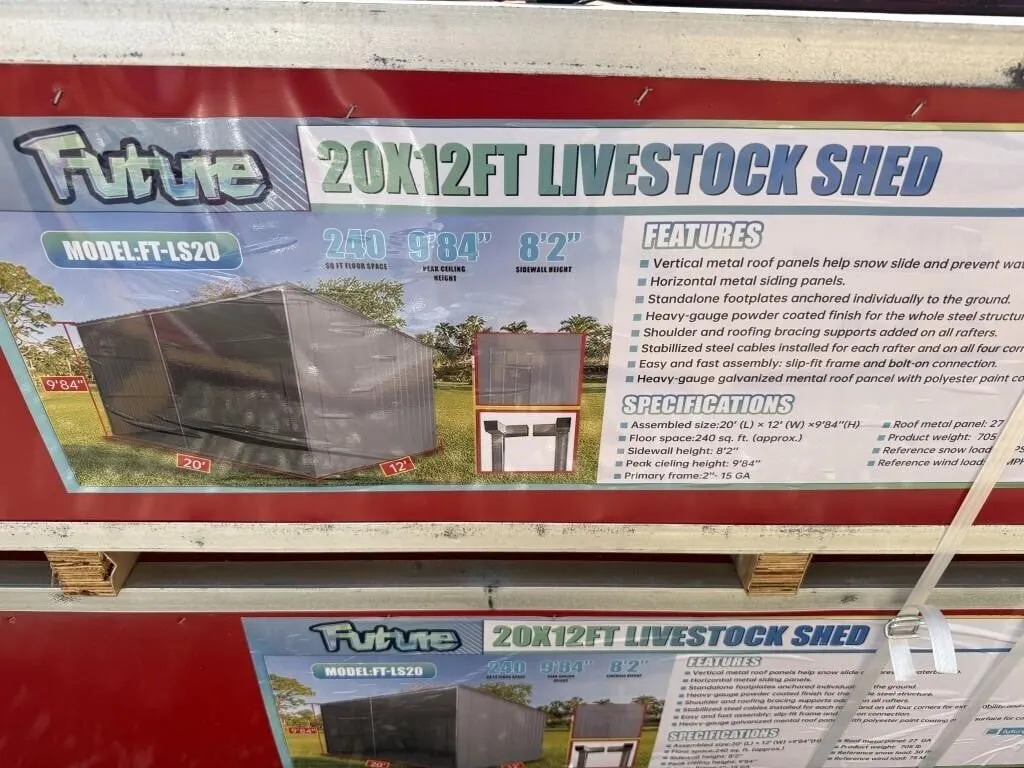 Future Model FT-LS20 20'x12' Livestock shed (new)