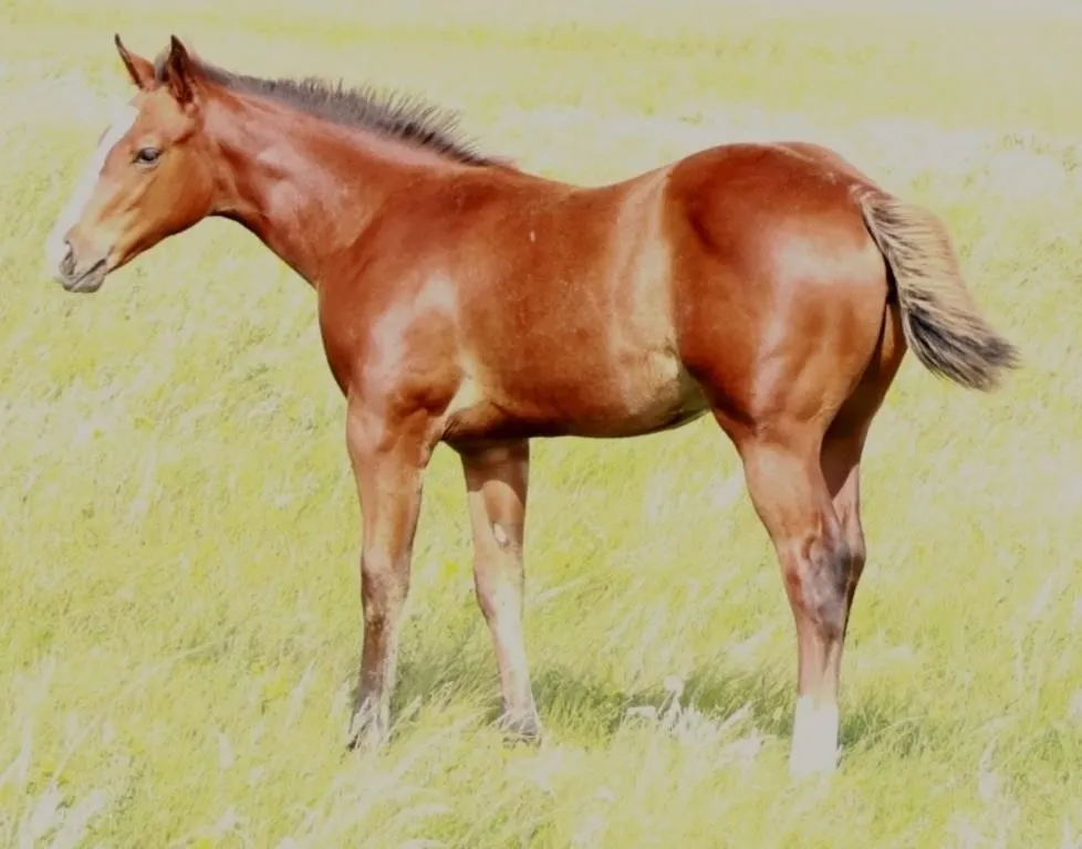 JXL GENUINE DASHER 2026 AQHA BAY FILLY