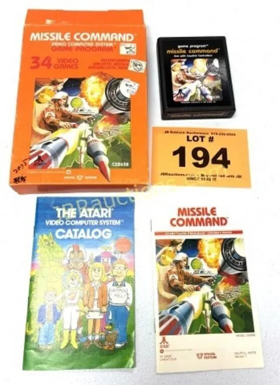 ATARI MISSLE COMMAND IN ORIGINAL BOX 1981