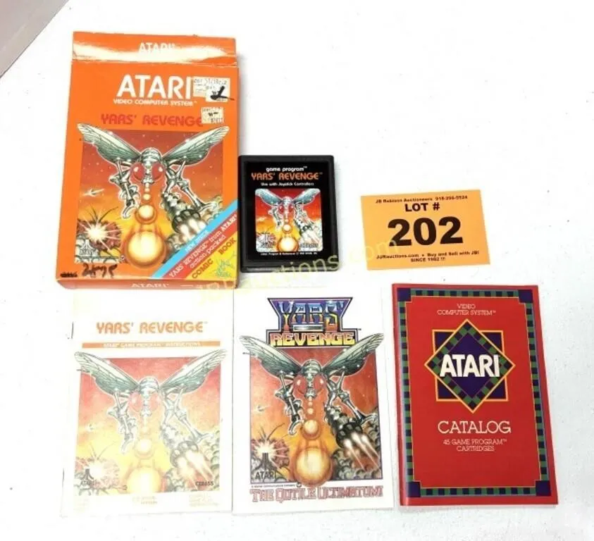 1981 ATARI YARS REVENGE GAME IN ORIGINAL BOX