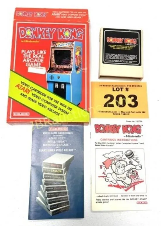 1981 DONKEY KONG BY NENTENDO FOR ATARI