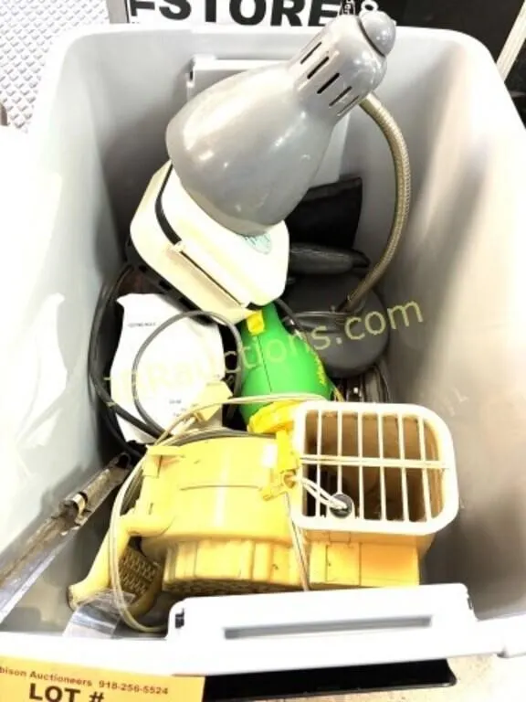 BOX W LAMP, FAN, SMOKE EATER, ETC.