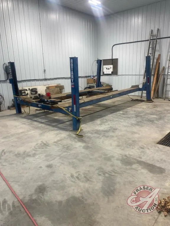 Rotary 4 post auto hoist