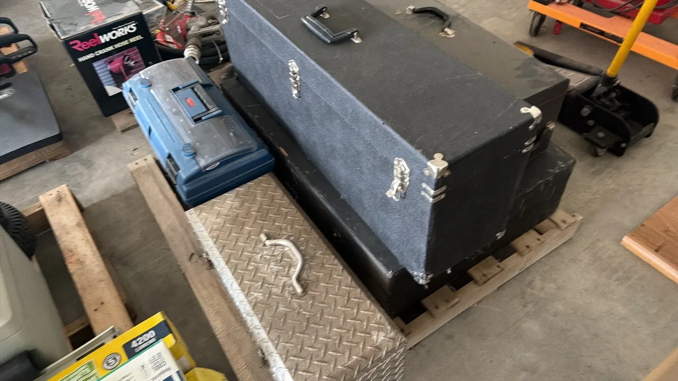 Assorted storages boxes & tools boxes