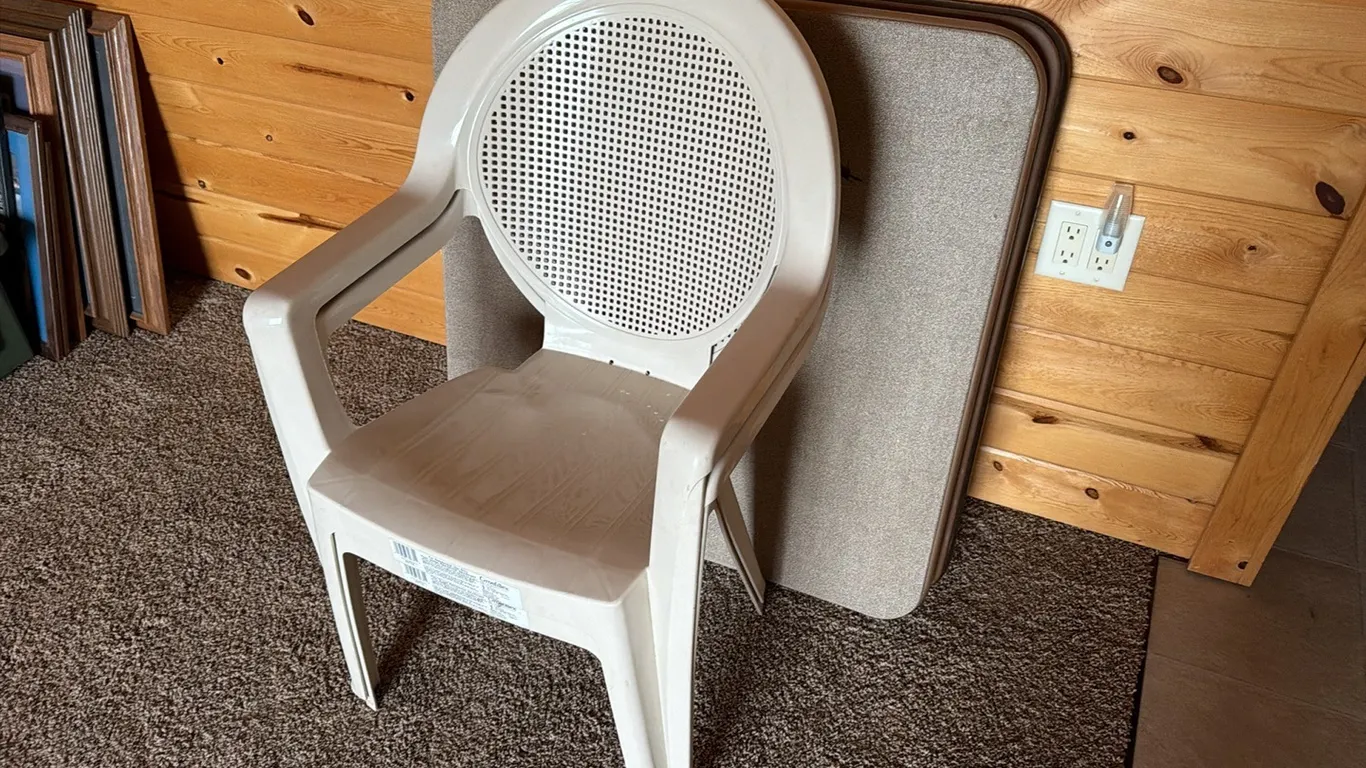 2) Folding tables & chairs