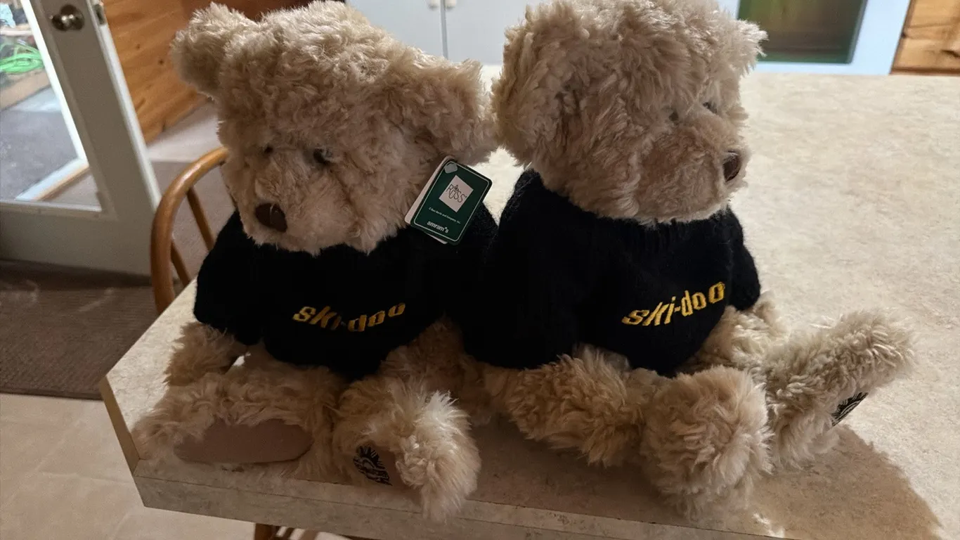 2) Ski-Doo collectible stuffed bears