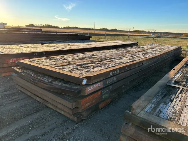 Quantity of (5) 8 Ft x 40 Ft Rig Mats