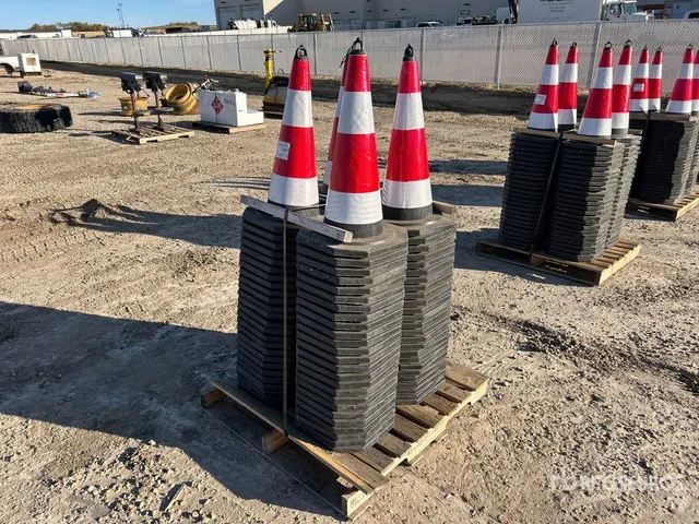 Quantity of (100) 27 In Reflective Traffic Cones (Unused)