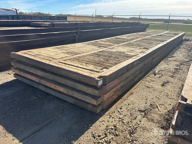 Quantity of (4) 8 Ft x 40 Ft Rig Mats