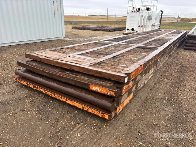 Quantity of (4) 8 Ft x 40 Ft Rig Mats
