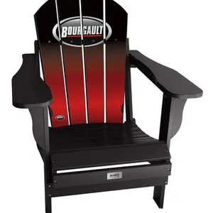 Pair of Bourgault Adirondack Chairs and Bourgault Cornhole Game