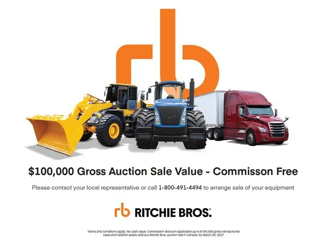 Ritchie Bros. $100,000 Commission-Free Auction Voucher