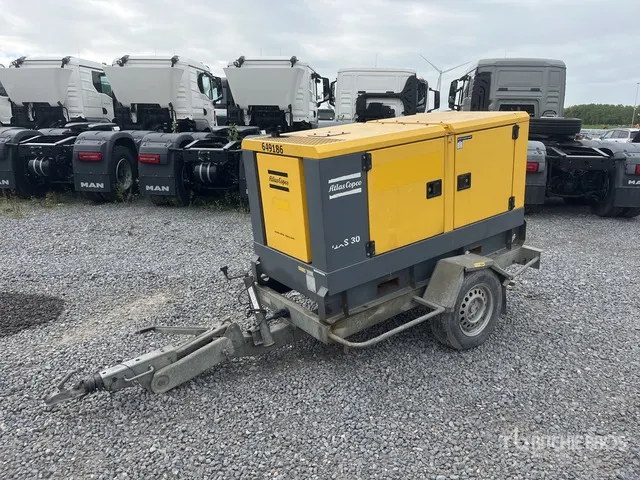 2015 Atlas Copco QAS30 Mobile Generator Set