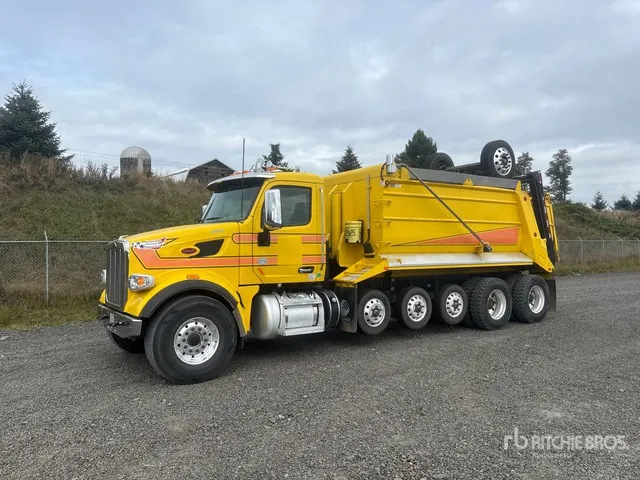 2018 Peterbilt 567 12x4 Super 18 Six Axle Dump Truck