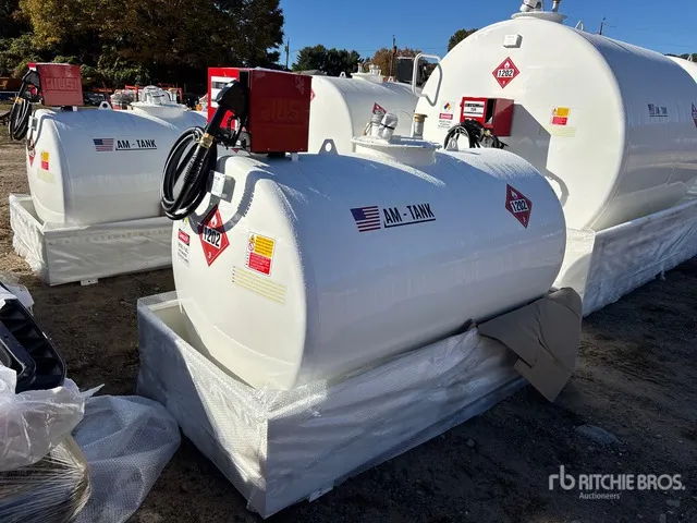 2026 AM Tank 500 Diesel 490 gal Skid Mounted Steel Diesel Fuel Tank (Unused)