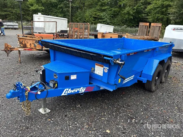2026 Liberty LD10K72X12C5 12 ft T/A Dump Utility Trailer