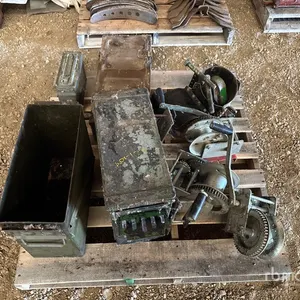 Quantity of (3) Antique Tool Box, (3) Manual Winch