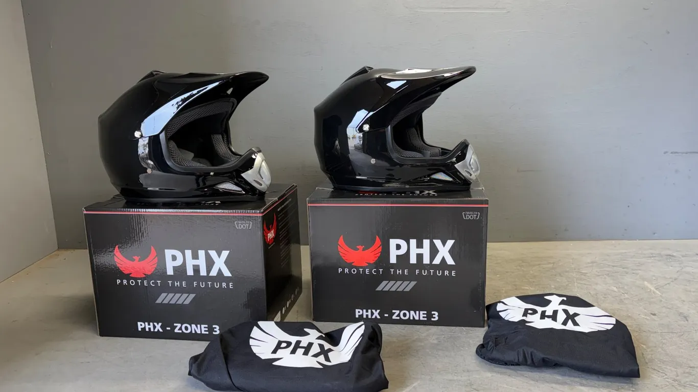 Unused PHX Motocross Helmets
