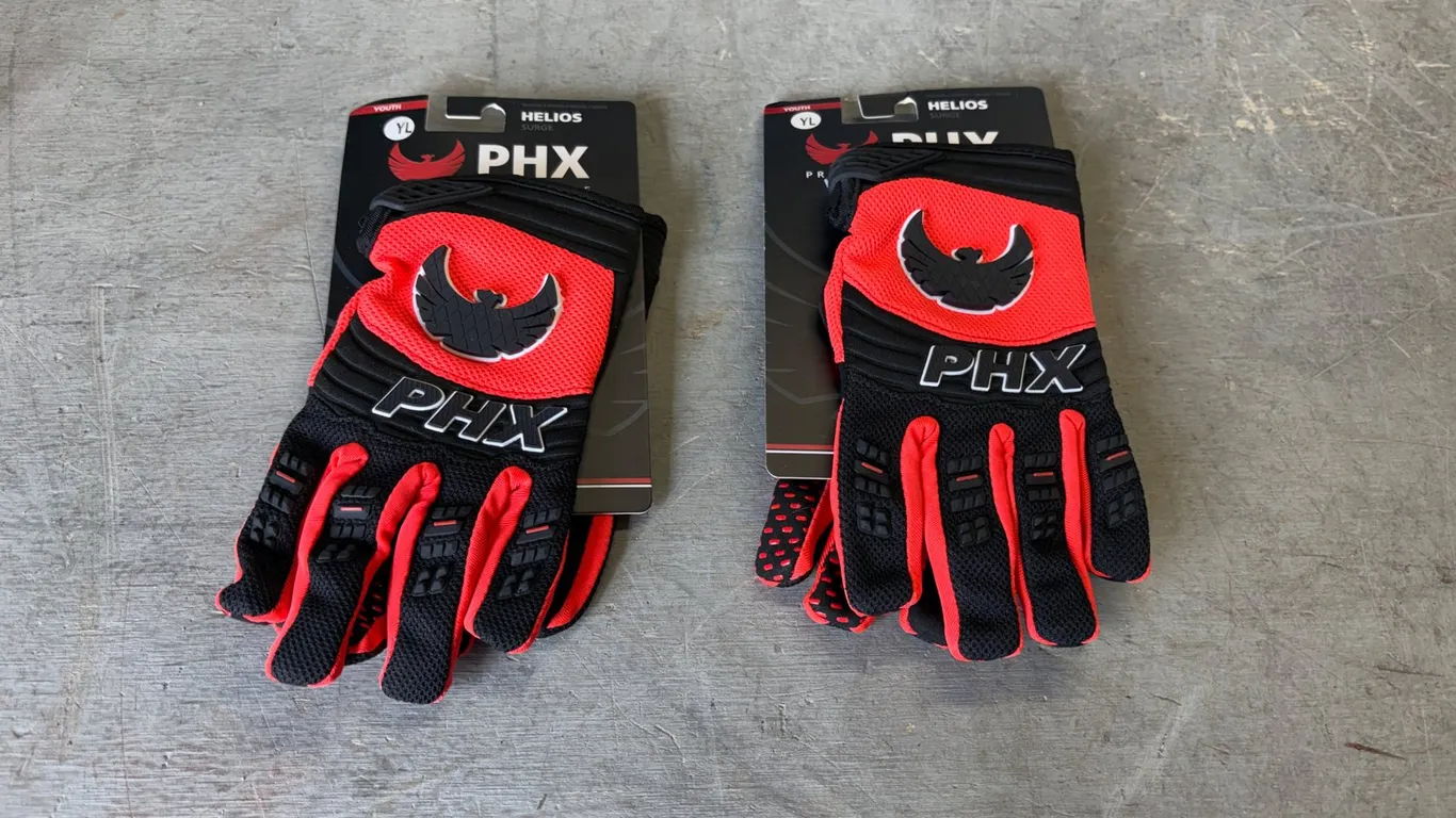 (2) Unused Pairs of PHX Helios Gloves - Youth L