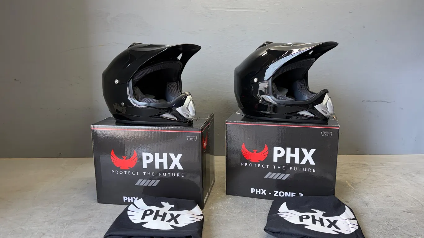 Unused PHX Motocross Helmets
