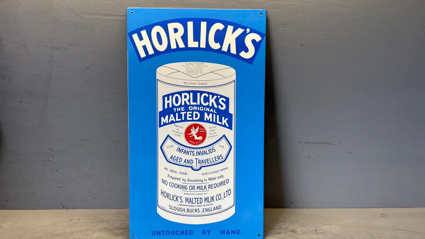 Vintage Style Horlick's Sign