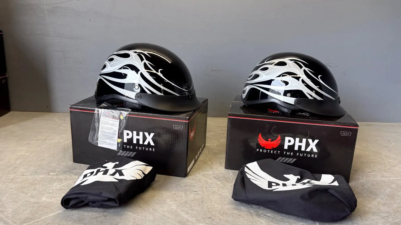 (2) Unused PHX Open Faced Helmets